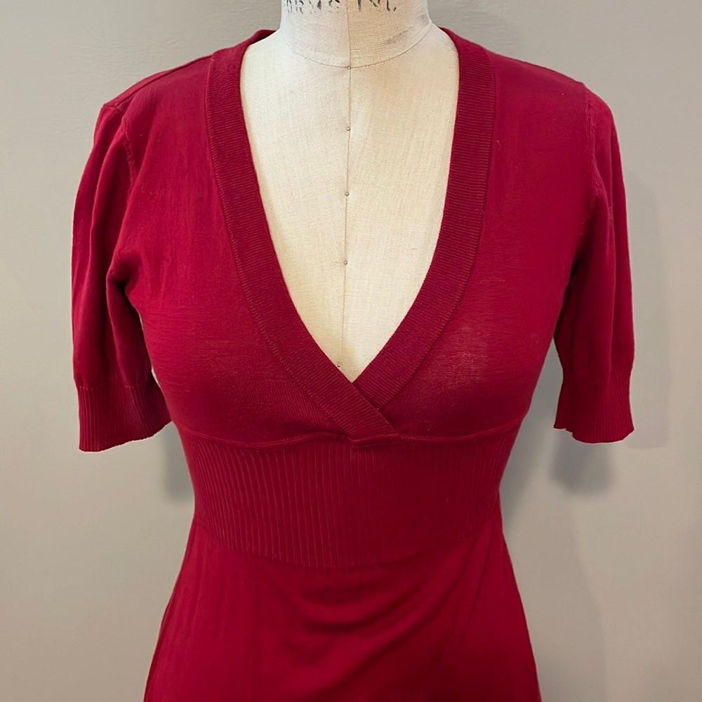 Forever 21 1/4 sleeve Cotton ribbed knee length dress - Picture 2 of 6